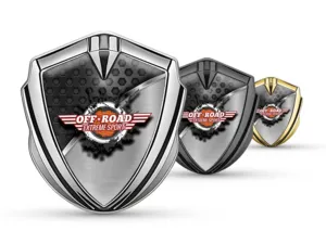 Domed Emblem Badge Luxury Design Alloy Finish